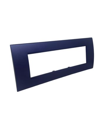 Placca 7 Posti Blu Navy Compatibile Living Light - Tot Electric