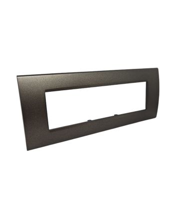 Placca 7 Posti Testa di Moro Compatibile Living Light - Tot Electric