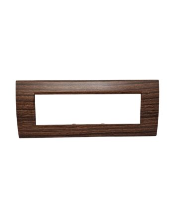 Placca 7 Posti Ciliegio Compatibile Living Light - Tot Electric