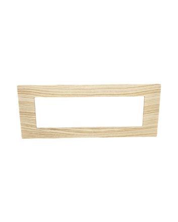 Placca 7 Posti Abete M-6007-17 Compatibile Vimar Plana - Tot Electric