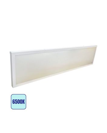 Plafoniera LED 60W 6000K 30x120 cm con Trasformatore e Kit Montaggio
