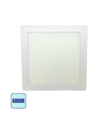 Plafoniera LED 14W Quadrata - Risparmio Energetico, 6000K, 1400 LM