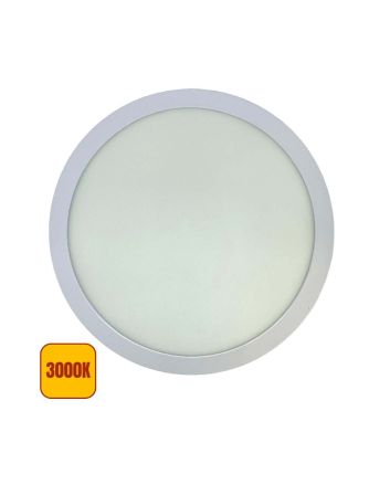 Plafoniera LED 20W Rotonda Ø206mm - 3000K, 2000 LM, Risparmio Energia