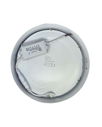 Plafoniera LED 20W Rotonda Ø206mm - 3000K, 2000 LM, Risparmio Energia
