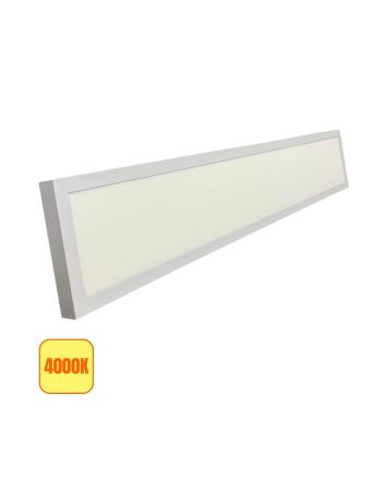 Plafoniera LED 38W 4000K con Trasformatore - Bianca, 20x120cm
