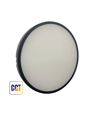 Plafoniera LED 70W Nera "MIA" Ø500mm IP65 3CCT 7000lm - Mondo LED