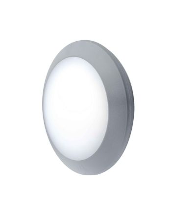 Plafoniera da Esterno Berta E27 IP66 Grigia Opale e Kit di Montaggio