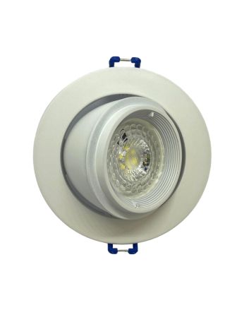 Portafaretto Incasso Orientabile GU10 "Elephant" Ø100mm - Bianco