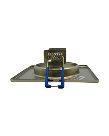 2x Portafaretto GU10/MR16 Quadrato Fisso 8.2x8.2cm - Nickel Satinato