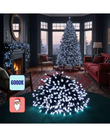 Serie 1000 LED Bianco Freddo 30m Telecomando IP44 8 Giochi - Nataluna