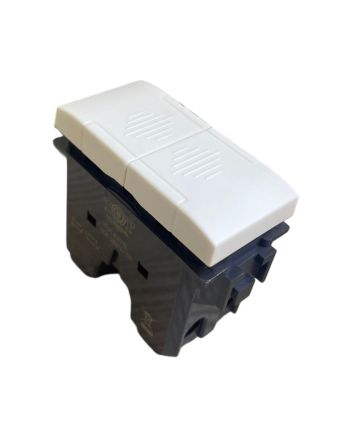 Pulsante Doppio 10A 250V TOT-827-B Compatibile Living Light N4036