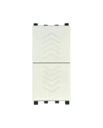 Pulsante Doppio 10A 250V TOT-622-B Compatibile Vimar Plana