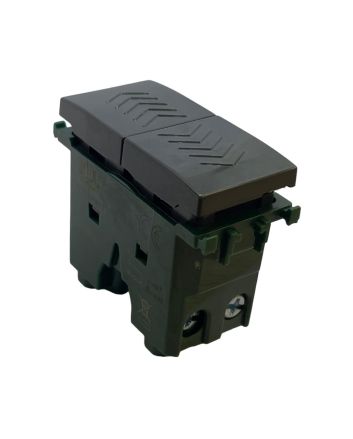 Pulsante Doppio Compatibile Vimar Plana Antracite - Tot Electric
