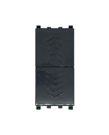 Pulsante Doppio Compatibile Vimar Plana Antracite - Tot Electric