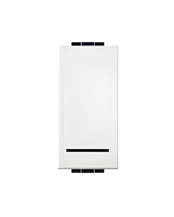 Pulsante Unipolare 10A TOT-805-B Compatibile Living Light Bianco