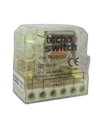 Relè ad Impulsi 2 Scambi 230V 4 Sequenze 10A IP20 - Tecnoswitch
