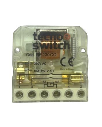 Relè ad Impulsi 2 Scambi 230V 4 Sequenze 10A IP20 - Tecnoswitch