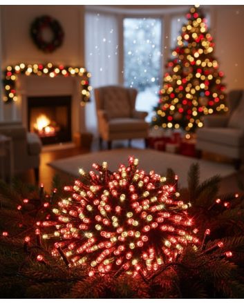 Catena 1000 led dual color bianco caldo rosso 50 m