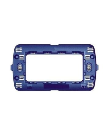 Supporto 4 Posti Grigio Compatibile bTicino Living - TOT Electric