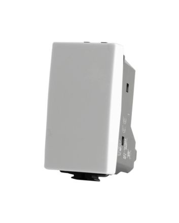 Pulsante Unipolare 10A 250V Compatibile Matix Bianco - TOT Electric