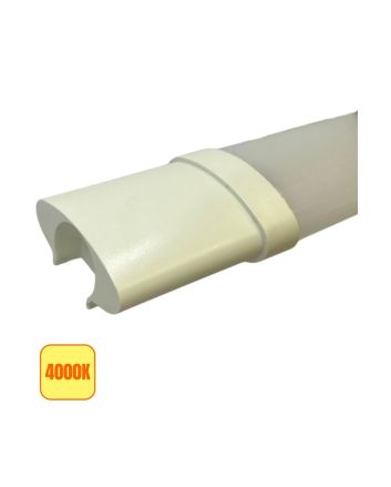 Tubo LED Prismatico 18W 60cm IP65 Plafoniera Non Raccordabile - 4000K