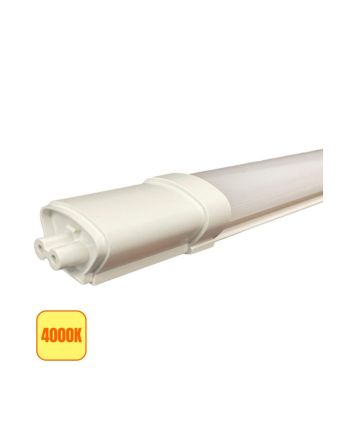 Tubo LED Prismatico 36W 120cm IP65 Plafoniera Non Raccordabile - 4000K