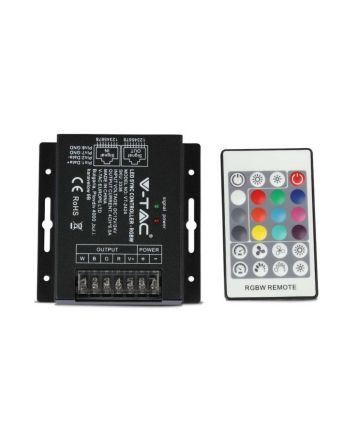 Controller LED RGB+W Dimmerabile con Telecomando 24 Tasti IP2012-24V