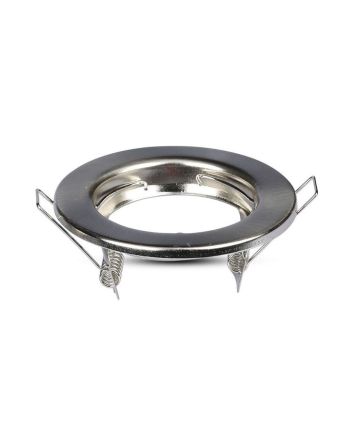 Portafaretto Incasso GU10/MR16 Ø80mm Nichel Satinato Prezzo al Pezzo