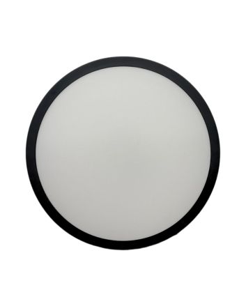 Plafoniera LED 40W Nera "Yisha" Ø280mm IP65 3CCT 4000lm - Mondo LED