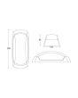 Applique LED Francy OP Bianca IP66 E27 da Esterno - Fumagalli