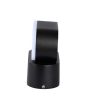 Lampada LED da Muro Ovale 6W 4000K 660lm Nera Ruotabile IP65 - V-TAC