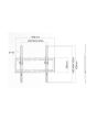 Supporto TV Inclinabile 32-55" Extra Slim VESA 400x400 Nero - Superior