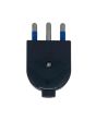 Spina Volante 2P+T 16A Nera - FAEG