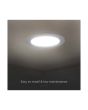 Mini Pannello LED 6W 660lm 3000K Ø120mm Incasso Rotondo - V-TAC