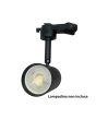 Portafaretto LED GU10 Ø53mm Nero per Binario Monofase