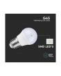 Lampadina LED Chip Samsung E27 6.5W G45 Luce Fredda 6500K 600lm - V-Tac