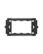 Supporto 3 Posti Originale Serie Gewiss GW24201 Nero - Gewiss