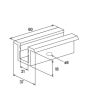 Morsetto Centrale MC 28-56 in Alluminio Non Assemblato - Fischer