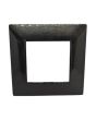Placca 2 Posti Nera M-6002-2 Compatibile Vimar Plana - Tot Electric