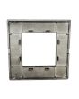 Placca 2 Posti Nera M-6002-2 Compatibile Vimar Plana - Tot Electric