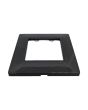 Placca 2 Posti Nera M-6002-2 Compatibile Vimar Plana - Tot Electric