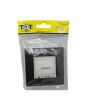 Placca 2 Posti Nera M-6002-2 Compatibile Vimar Plana - Tot Electric