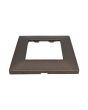 Placca 2 Posti Rame M-6002-14 Compatibile Vimar Plana - Tot Electric