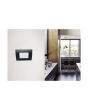 Placca 3 Posti Nera TOT-M-8003-T-2 per BTicino Matix Compatibile