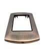 Placca Metallo 3 Posti Color Rame Compatibile Living International
