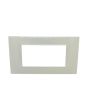 Placca 4 Posti Bianca M-6004-1 Compatibile Vimar Plana - Tot Electric
