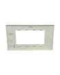 Placca 4 Posti Bianca M-6004-1 Compatibile Vimar Plana - Tot Electric