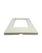 Placca 4 Posti Bianca M-6004-1 Compatibile Vimar Plana - Tot Electric
