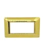 Placca 4 Posti Oro Lucido TOT-M8004-T3 Compatibile Matix Tot Electric