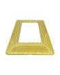 Placca 4 Posti Oro Lucido TOT-M8004-T3 Compatibile Matix Tot Electric